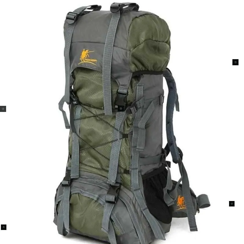 60L Waterproof Climbing Travel Backpack for Hiking and Adventure