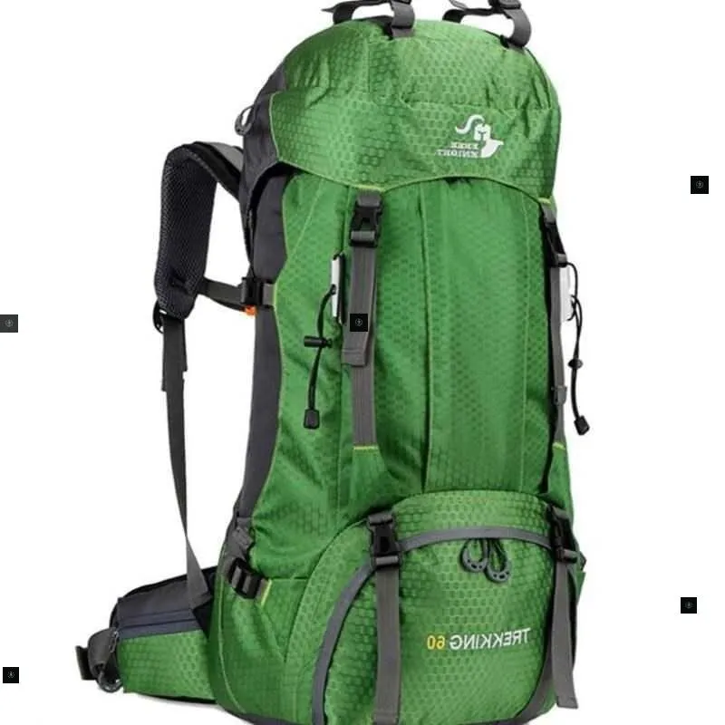 60L Waterproof Climbing Travel Backpack for Hiking and Adventure