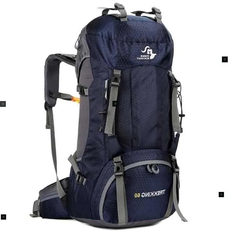 60L Waterproof Climbing Travel Backpack for Hiking and Adventure