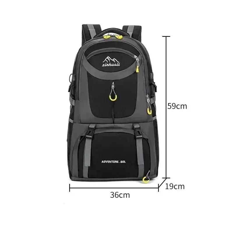 60L Waterproof Hiking Backpack with Durable Construction