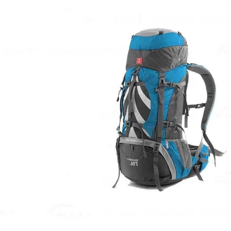 70L Rucksack With Aluminium Alloy Frame Waterproof Cover