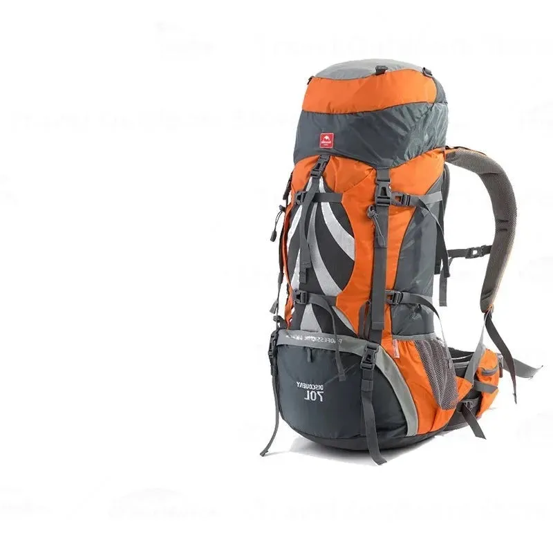 70L Rucksack With Aluminium Alloy Frame Waterproof Cover