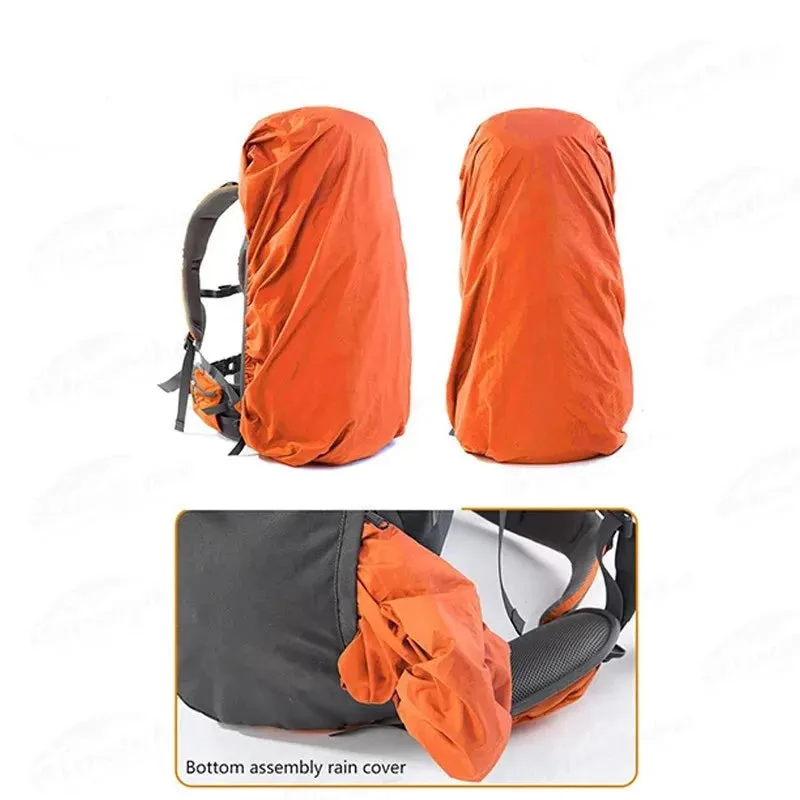 70L Rucksack With Aluminium Alloy Frame Waterproof Cover