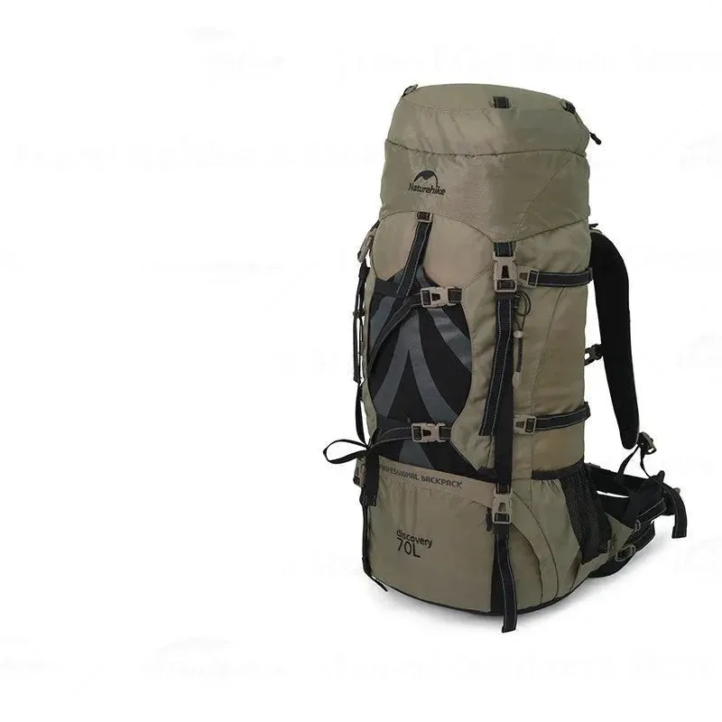 70L Rucksack With Aluminium Alloy Frame Waterproof Cover