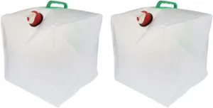 AAGAZA 2X 20L Collapsible Water Container Bladder Water Bag for Outdoor Sport Camping Water Storage Carriers