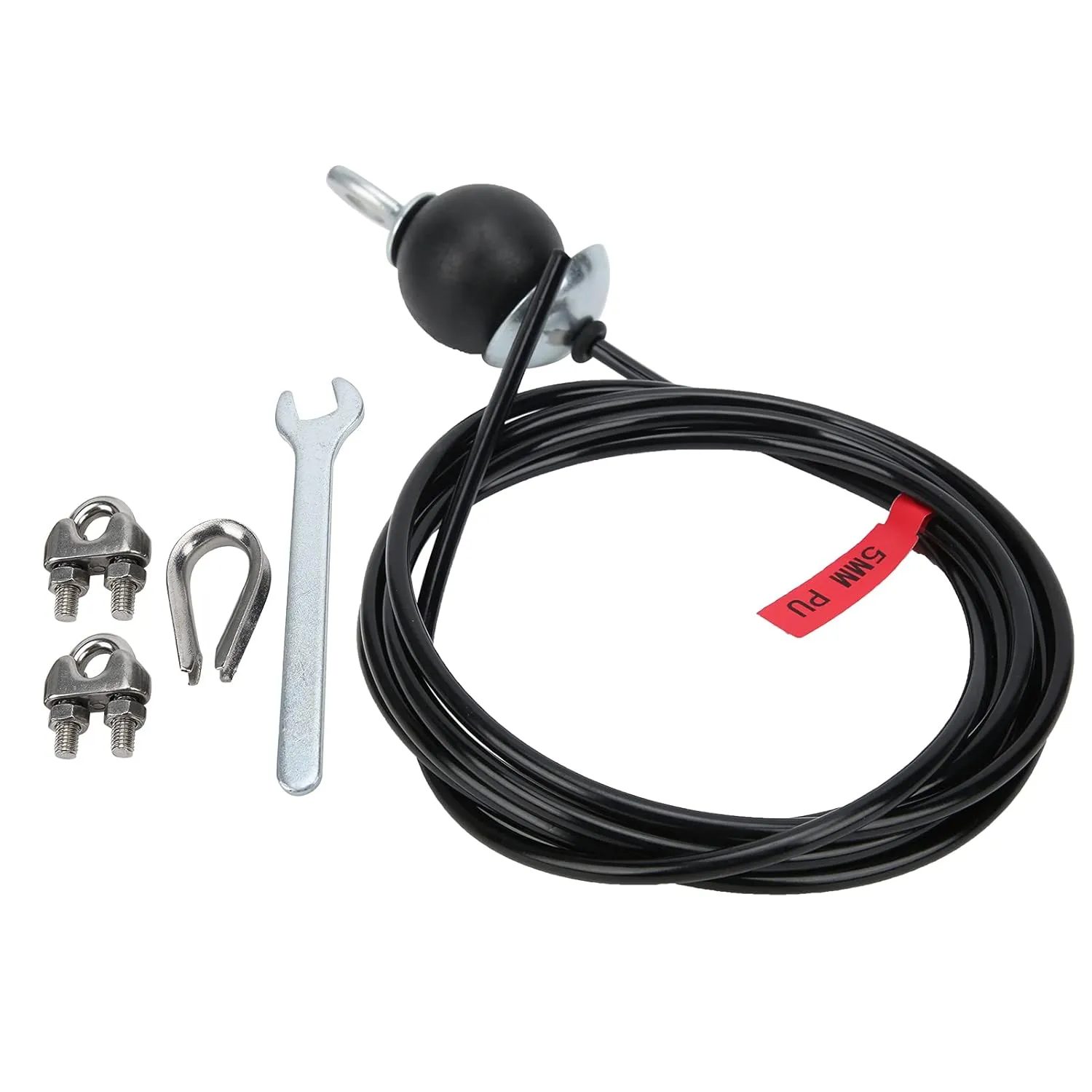 Adjustable Gym Cable Fitness Cable Steel Wire Rope for Home Gym Fitness Pulley System 2.5 M (2m)