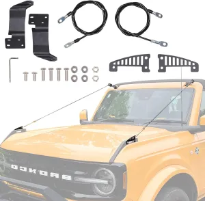 Adjustable Limb Risers Kit, Fit for Ford Bronco 2021 2022 2023 2024 2025 Through The Jungle Protector Obstacle Eliminate Rope Stainless Steel, 2PCS