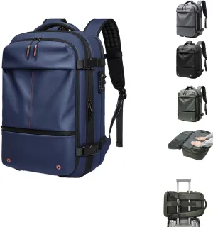 Aeropack Backpack, Aeropack Vacuum Compression Backpack, Air Vacuum Backpack for Travel, 60L Expandable Travel Backpack (blue)
