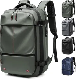 Aeropack Backpack,Aeropack Vacuum Compression Backpack,Expandable Backpacks for Airplanes, 60l,Waterproof,Anti Theft Backpack (Green)