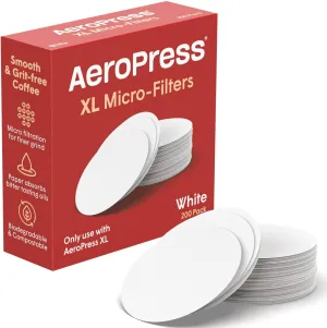 AeroPress XL Replacement Filter Pack - Micro-filters For AeroPress XL Coffee And Espresso-Style Coffee Maker, (200 count)