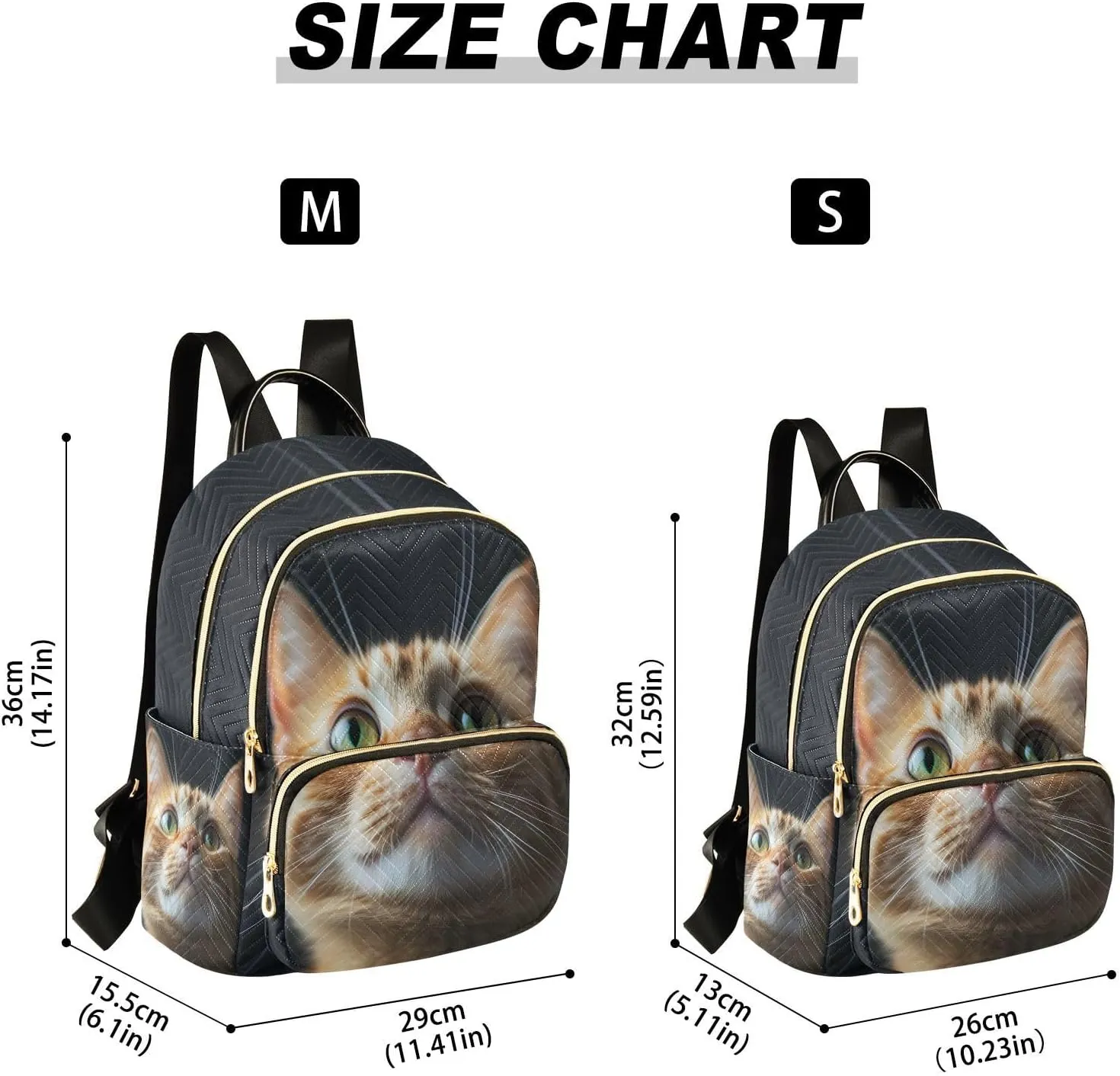 ALAZA Beautiful Bengalensis Cat Kitten Mini Backpack Purse for Women Travel Bag Lightweight Shoulder Bag Fashion Daypack