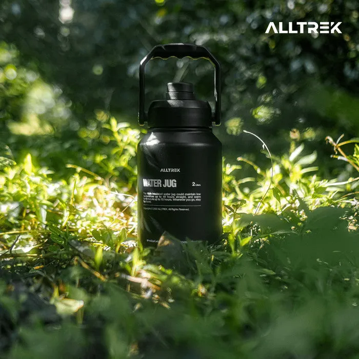 ALLTREK Water Jug 2L Ice Bucket Botol Stainless Steel - Black