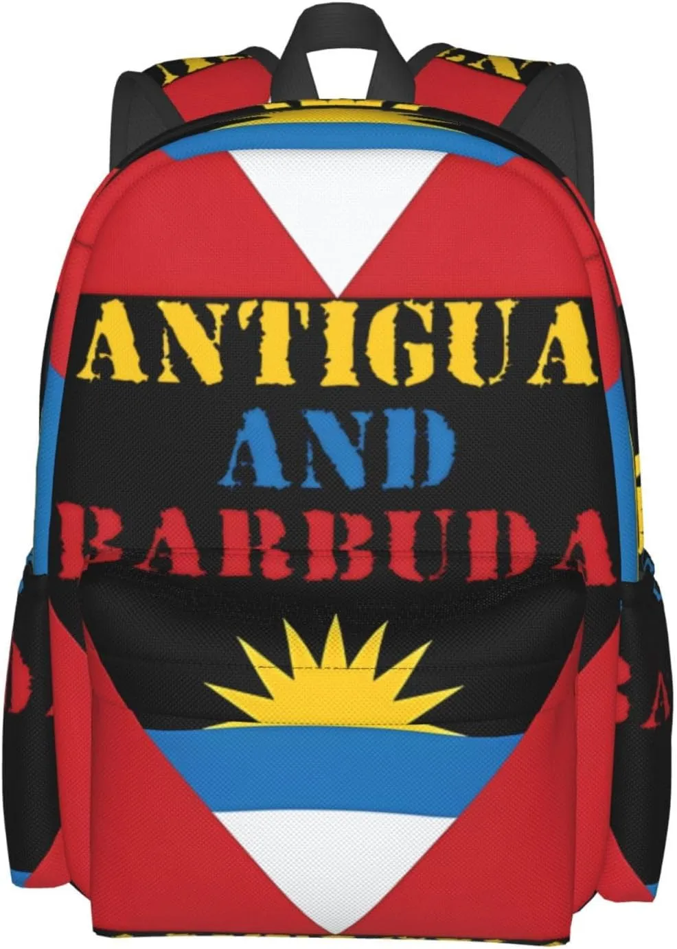 Antigua and Barbuda Flag Backpack Large Capacity Backpack Lightweight Double Shoulder Bag For Women Men Travel