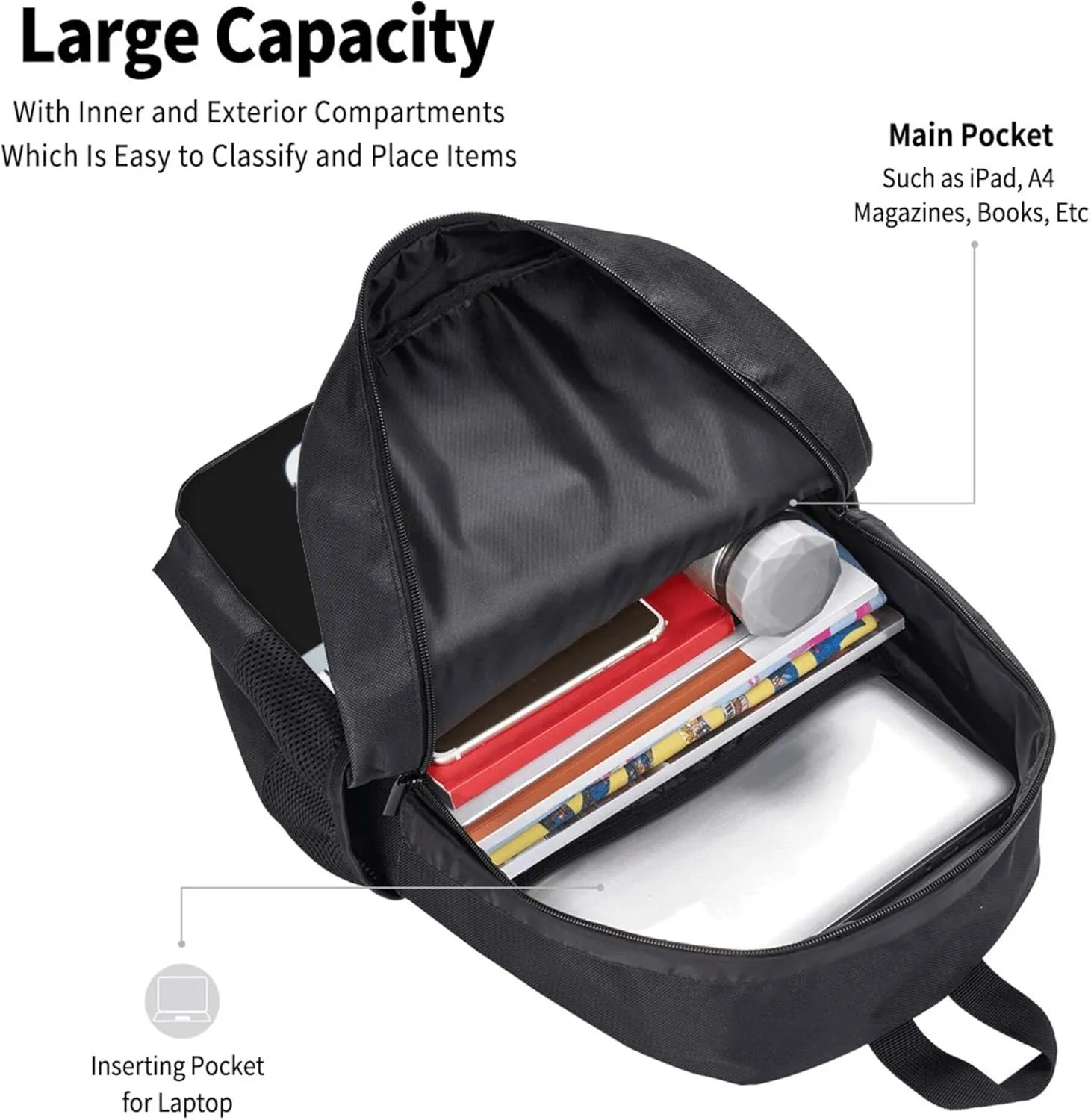 ANTKING Chicago Backpack High capacity Custom Any Name and Any Number Gifts for Kids Men Fans