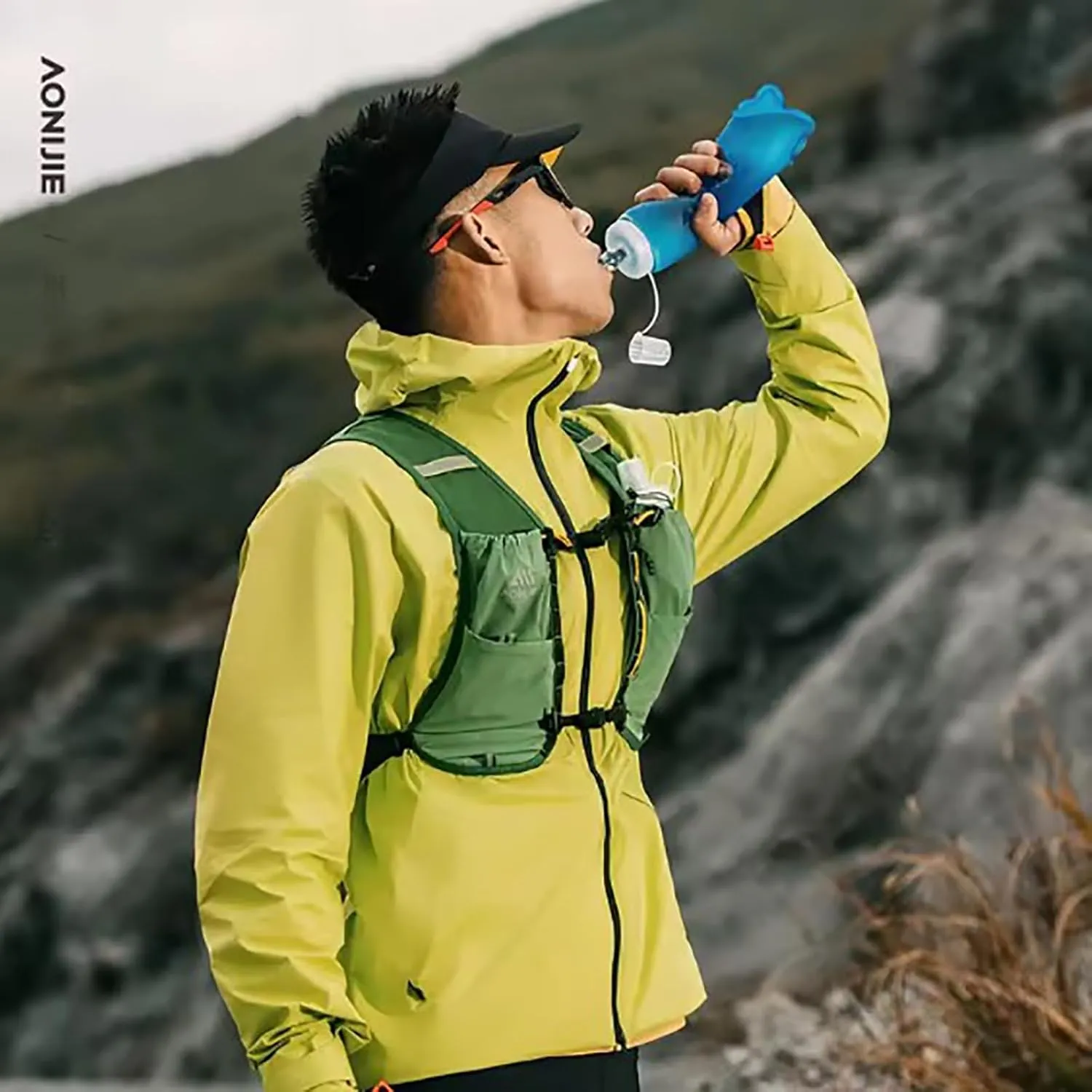 AONIJIE 8L Running Hydration Vest Backpack, High Capacity Lightweight Trail Running Vest for Trail Running, Races, Hiking