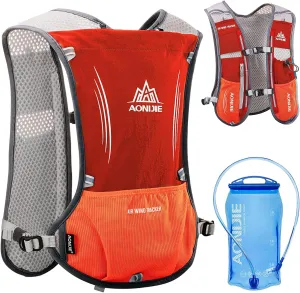 AONIJIE Hydration Backpack Running Vest, 5L Capacity, Multi-Pocket Design, Breathable and Lightweight, Pack for Outdoor Sports - Running, Cycling, Climbing and Hiking
