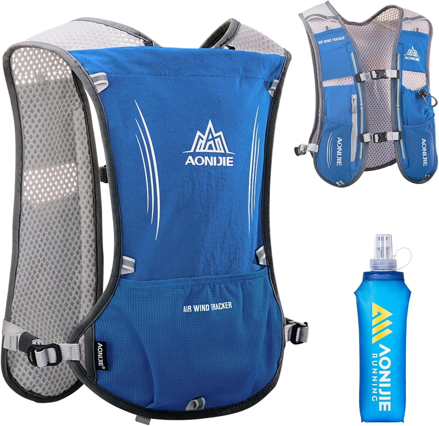 AONIJIE Hydration Backpack Running Vest, 5L Capacity, Multi-Pocket Design, Breathable and Lightweight, Pack for Outdoor Sports - Running, Cycling, Climbing and Hiking