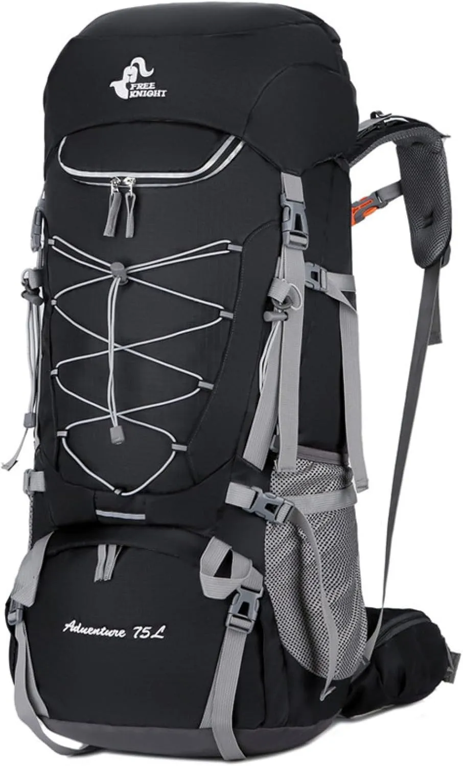 APLUSH Hiking Backpack High Capacity Lightweight Waterproof Camping Backpack Travel Daypack with Rain Cover,Black a,75L