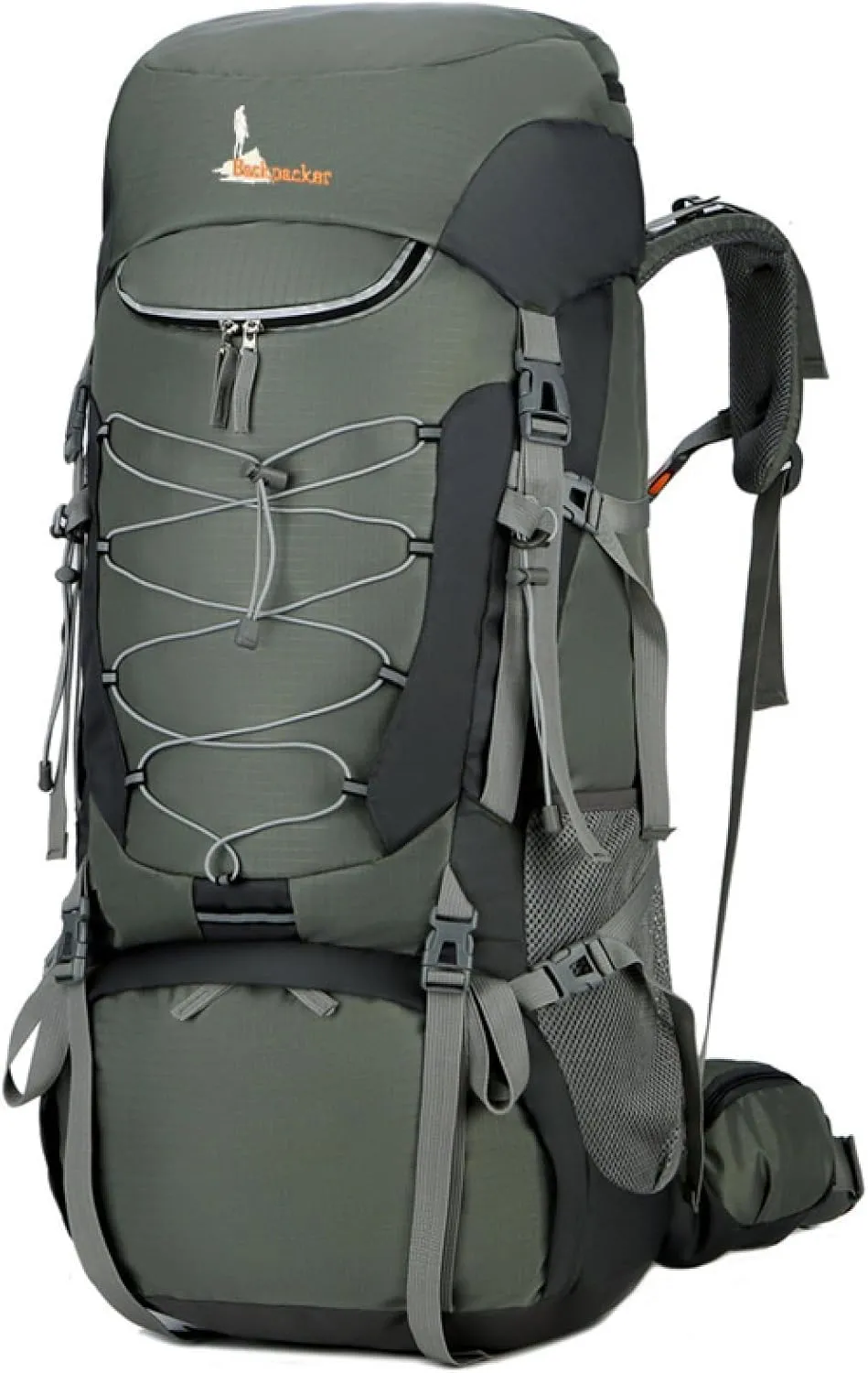 APLUSH Hiking Backpack High Capacity Lightweight Waterproof Camping Backpack Travel Daypack with Rain Cover,Green b,75L