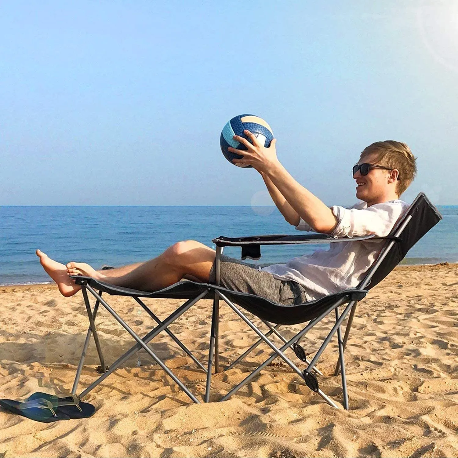 Apollo Walker Portable Reclining Camping Chairs for Adults with Carrying Bag