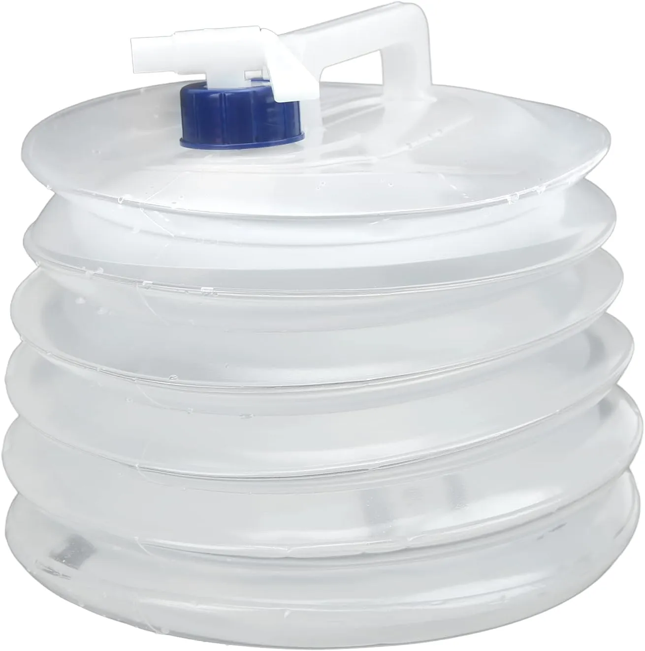 Aramox Foldable Water Container, Collapsible Water Container with Spigot Portable Water Storage Jug Carrier for Outdoor Camping Hiking Climbing(10L)