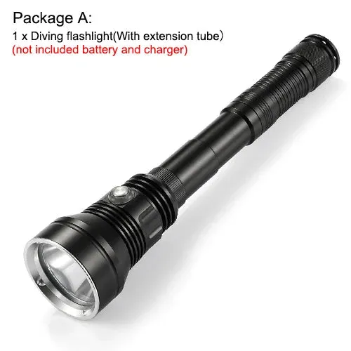 Asafee Diving Flashlight Dive Lamp Waterproof Scuba Torch Light Underwater Deep Lantern Canister Olight  Linterna  Nitecore