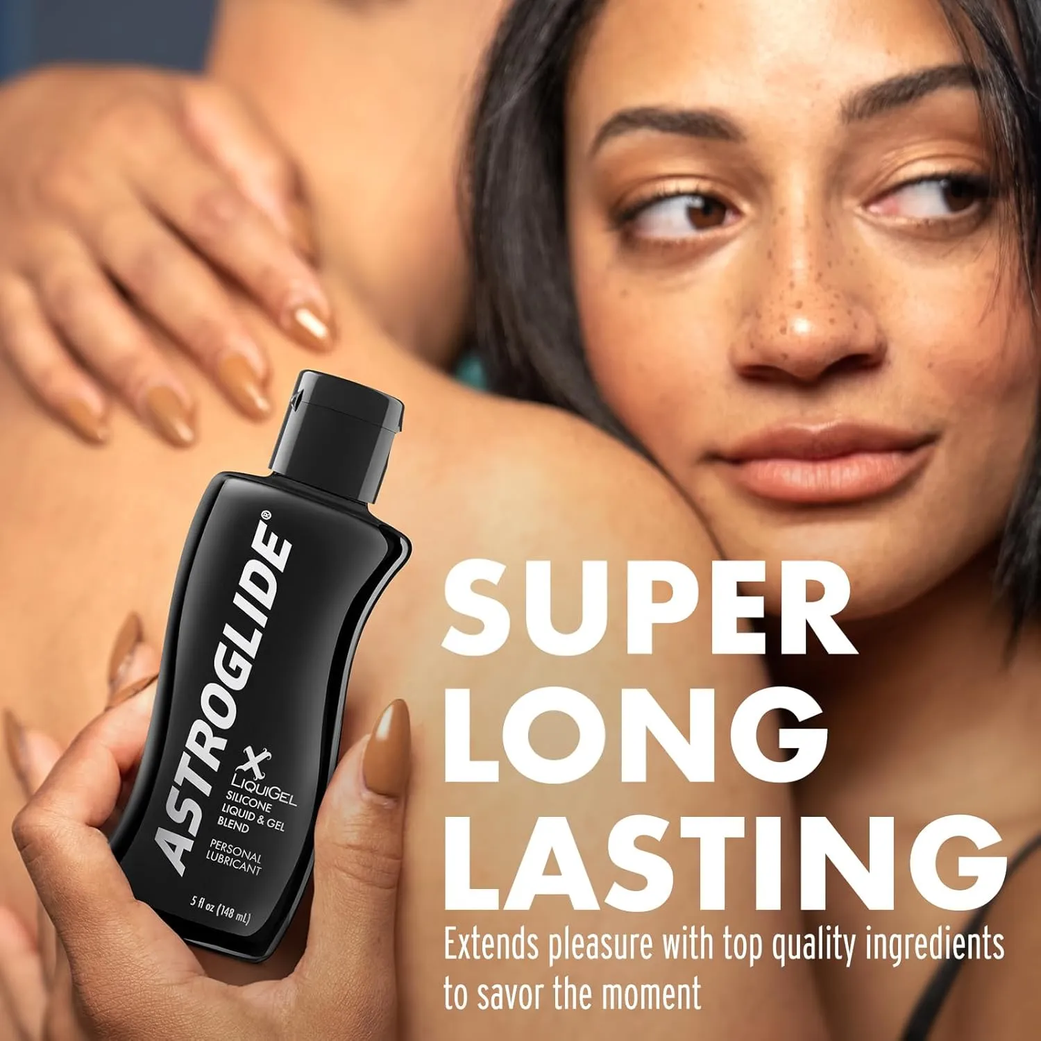 Astroglide Silicone Lube (5oz), X LiquiGel Hybrid Personal Lubricant for Vaginal and Anal Sex, Silky & Lightweight for Men, Women and Couples, Waterproof for Water Play