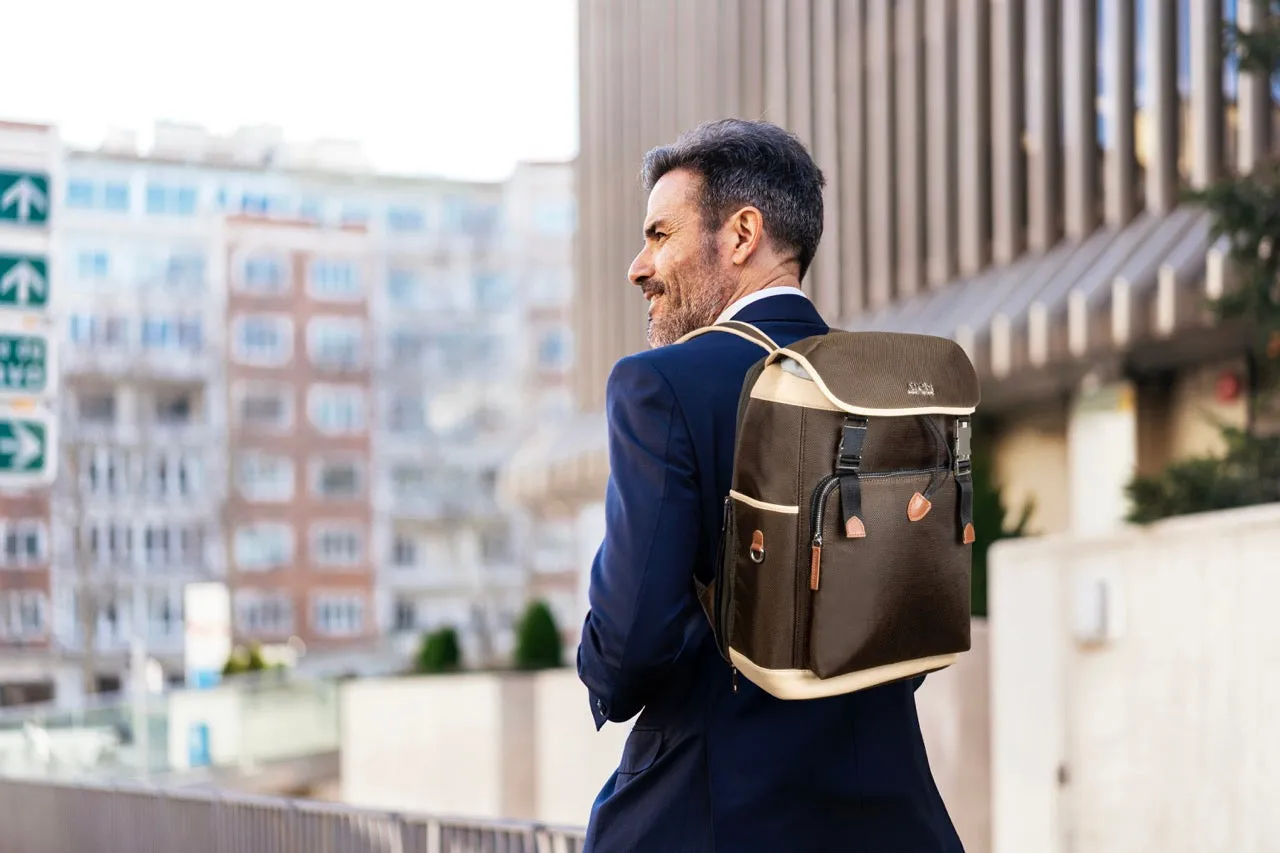 ATOM NEW YORK ULTIMATE BACKPACK - Green and Beige