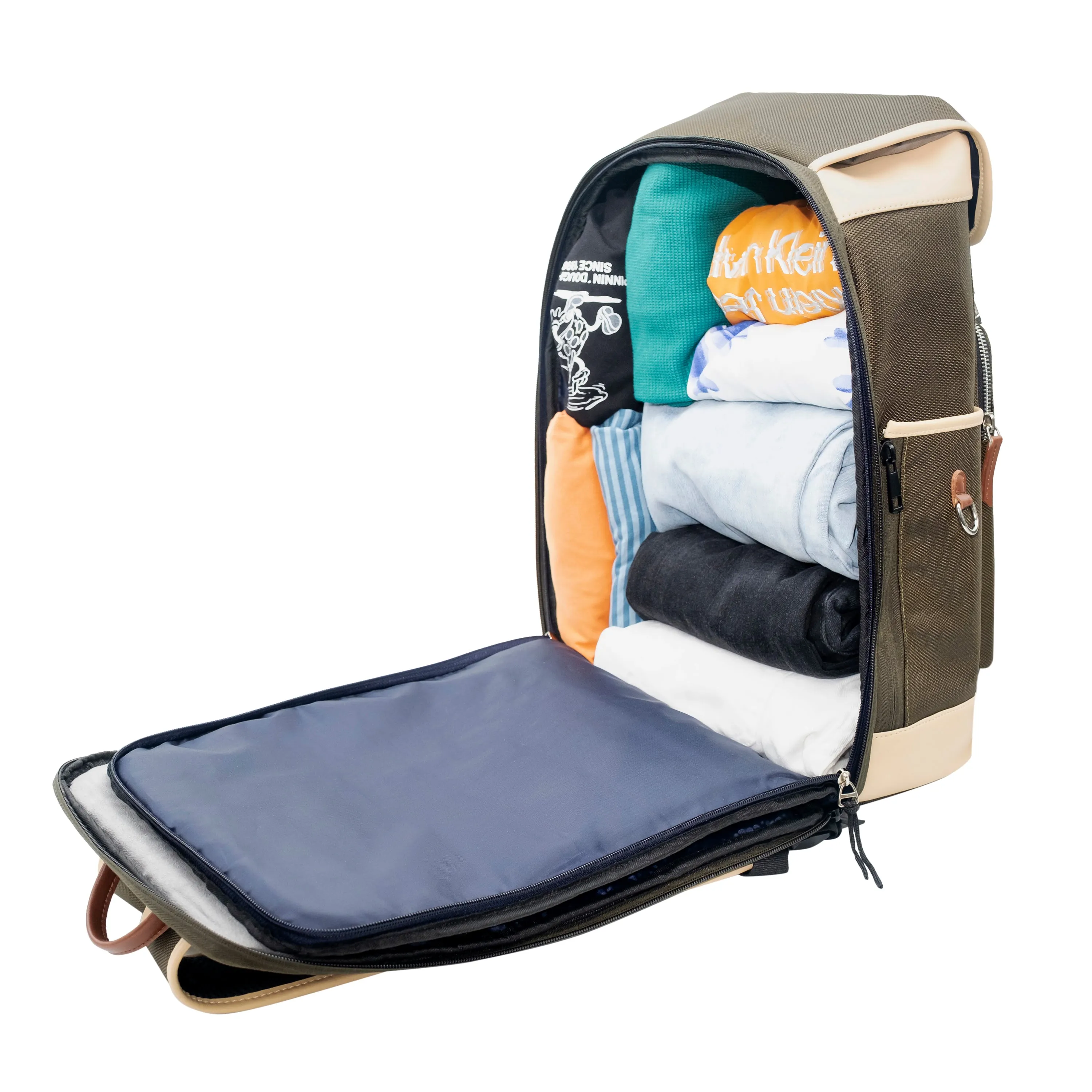 ATOM NEW YORK ULTIMATE BACKPACK - Green and Beige