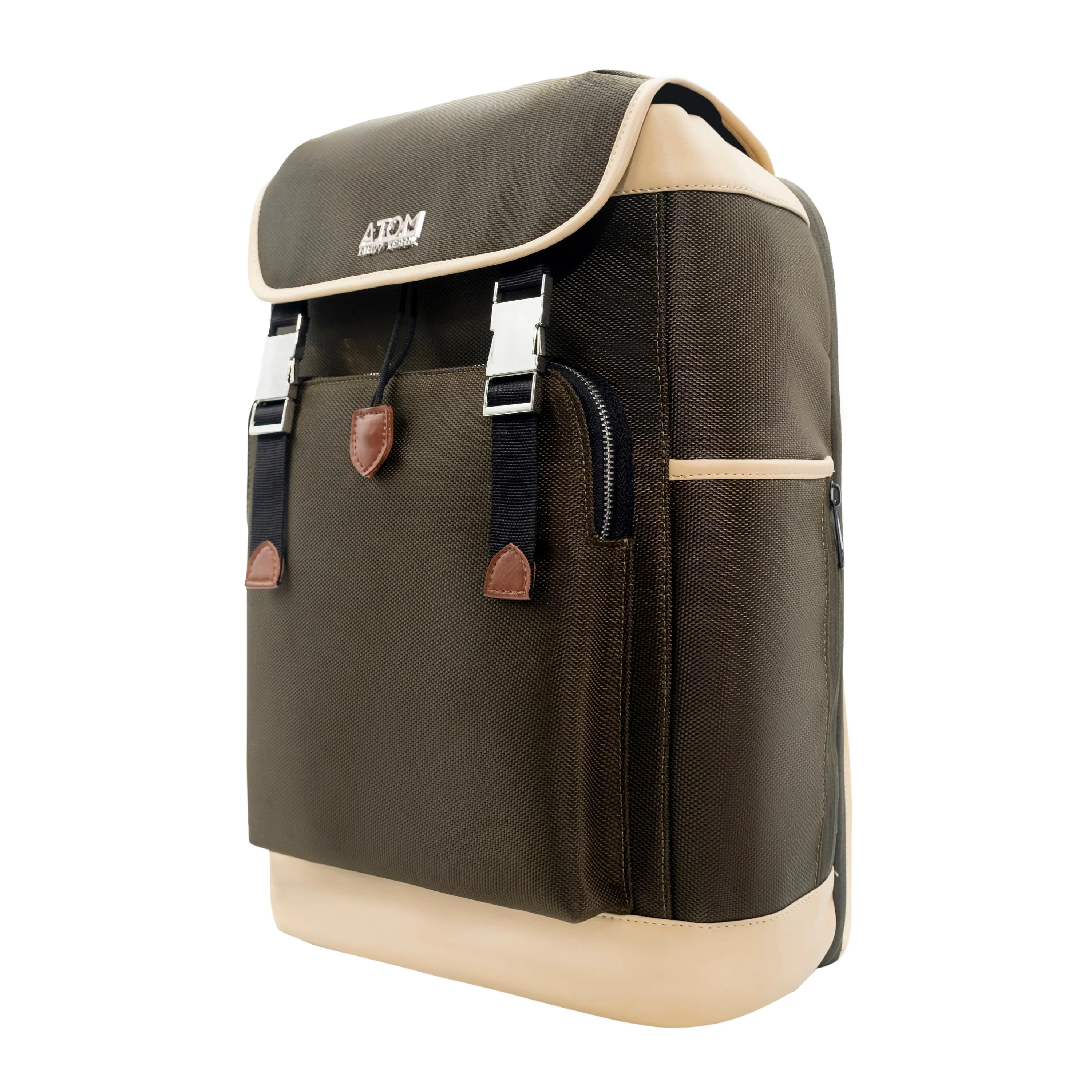 ATOM NEW YORK ULTIMATE BACKPACK - Green and Beige