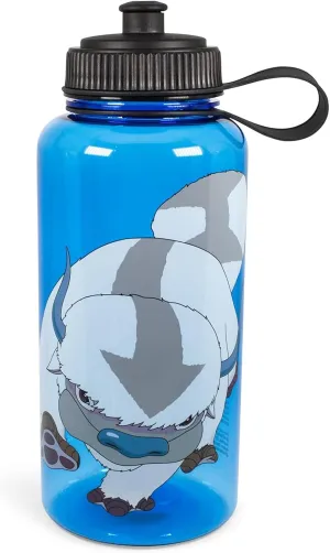 Avatar: The Last Airbender Appa Paw Up 33-Ounce Sports Water Bottle | BPA-Free Plastic Water Jug With Spout Lid | Hydration For Outdoor Activities, Gym | Official Nickelodeon Drinkware, Anime Gifts