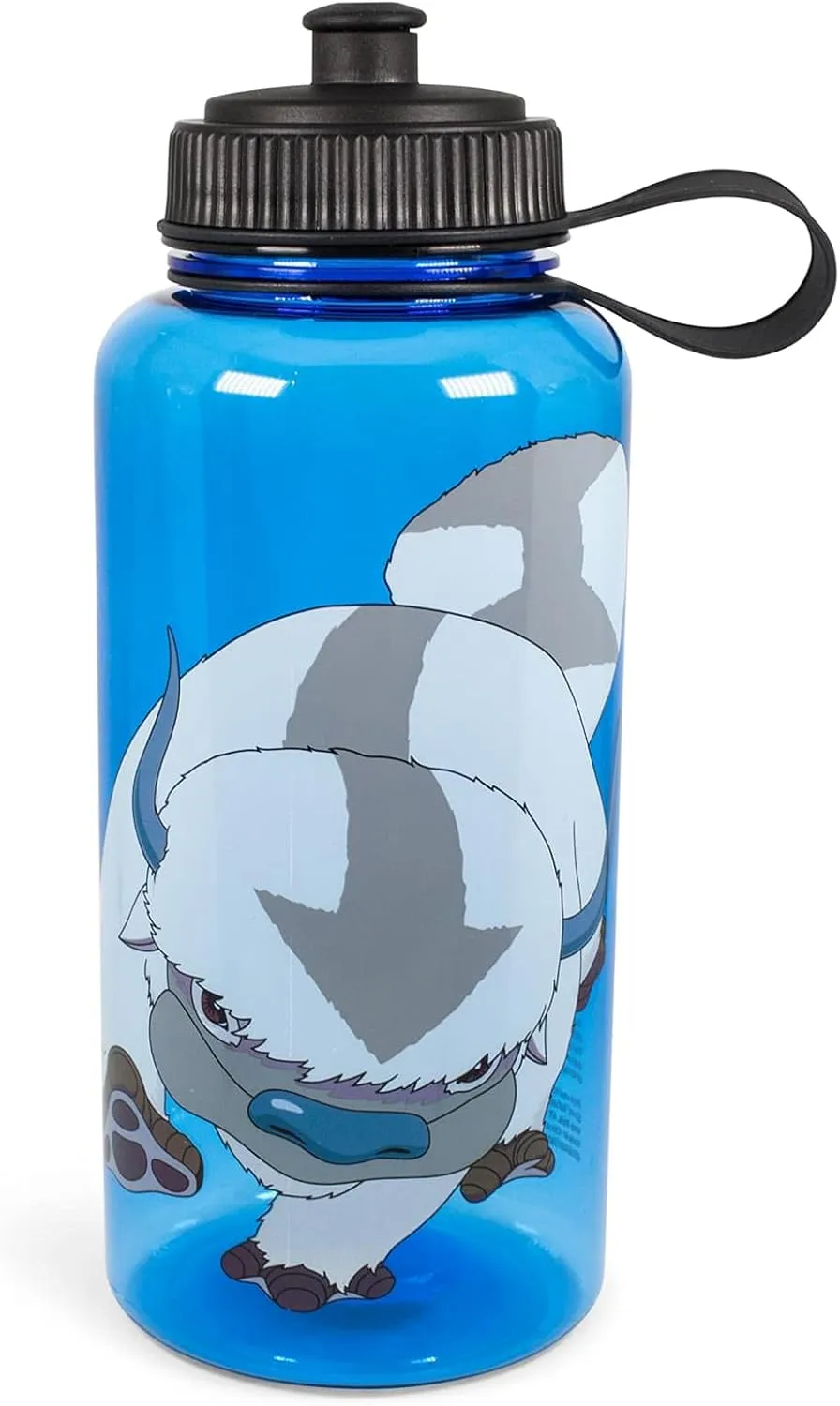 Avatar: The Last Airbender Appa Paw Up 33-Ounce Sports Water Bottle | BPA-Free Plastic Water Jug With Spout Lid | Hydration For Outdoor Activities, Gym | Official Nickelodeon Drinkware, Anime Gifts