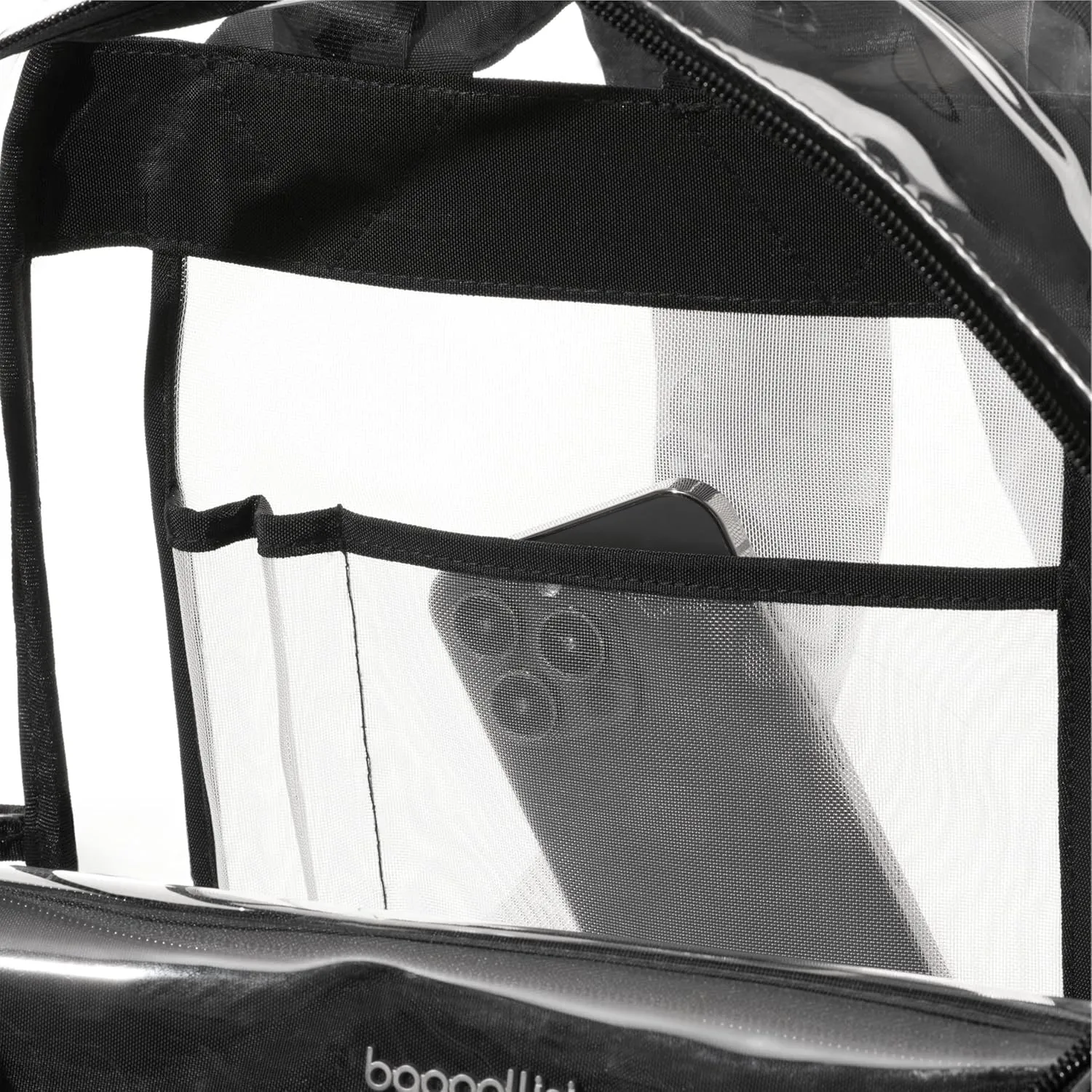 Baggallini Clear Backpack - Lightweight Large 11.5x 15.5x 6 Inch Clear Bag