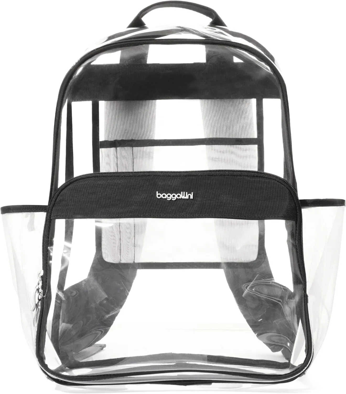 Baggallini Clear Backpack - Lightweight Large 11.5x 15.5x 6 Inch Clear Bag