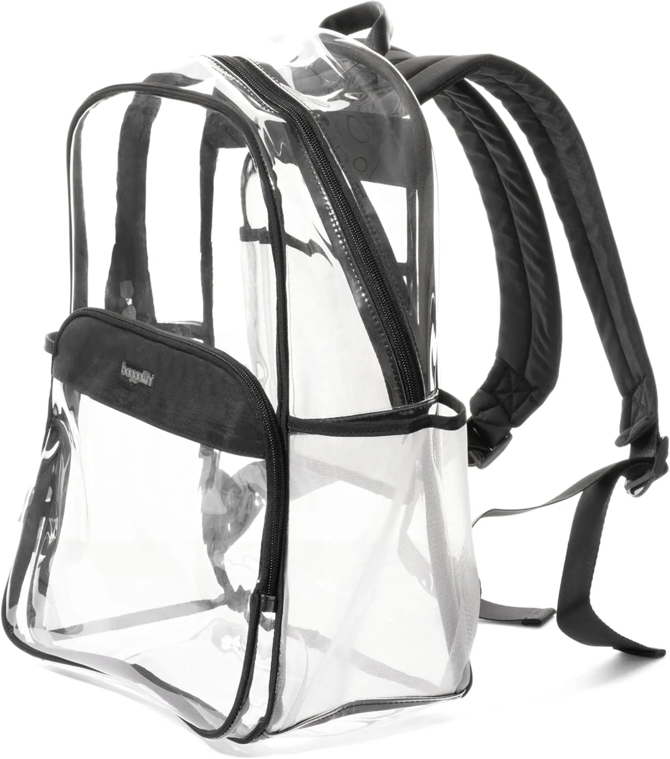 Baggallini Clear Backpack - Lightweight Large 11.5x 15.5x 6 Inch Clear Bag