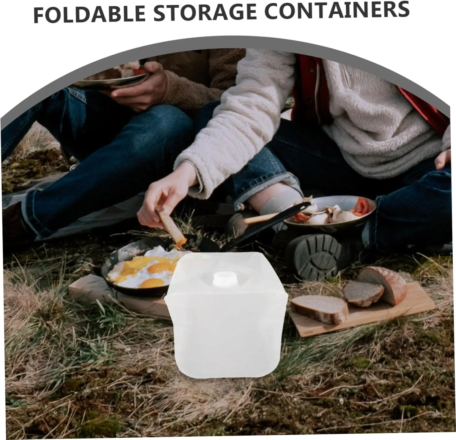 balacoo Folding Water Storage Tank Collapsible Camping Water Jug Faucet Outdoor
