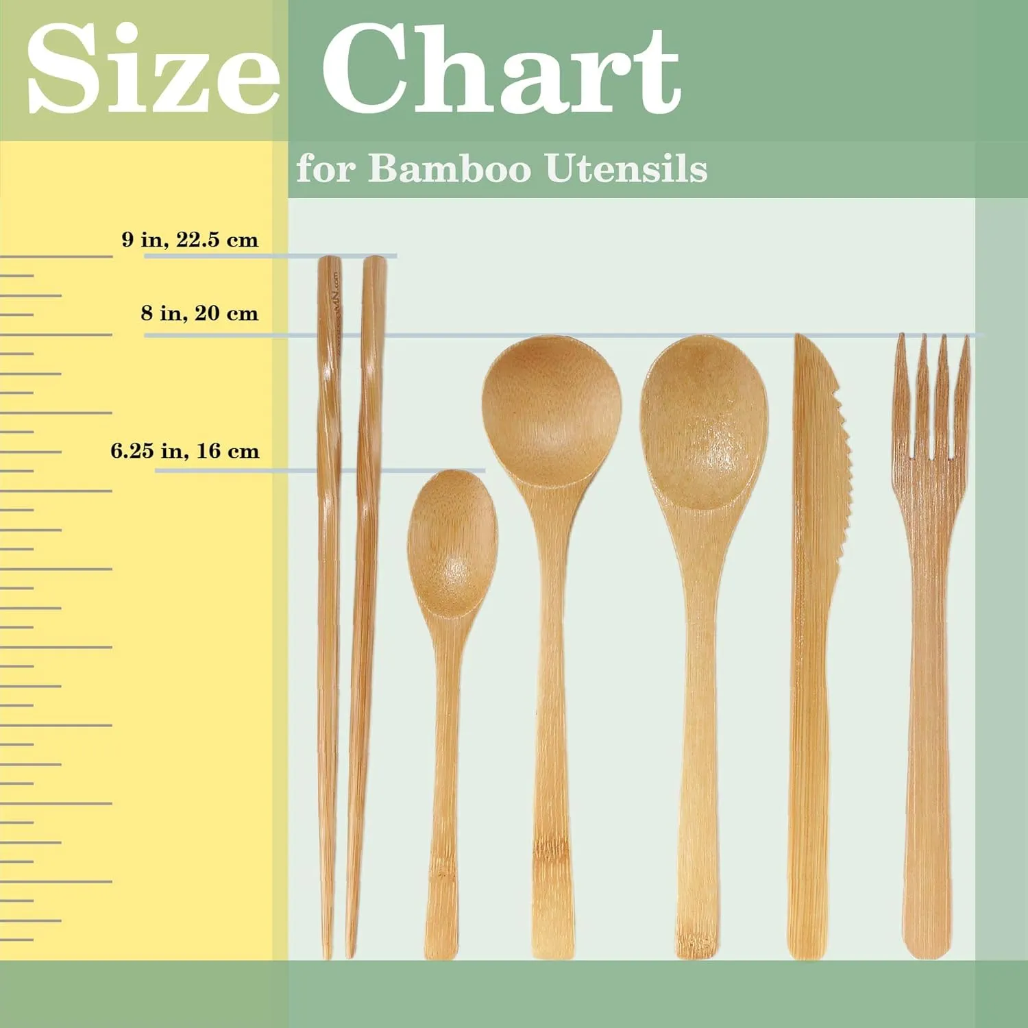 BambooMN Camping Mess Kit Lightweight Organic 10" x 10" Bamboo Plates, Forks, Knifes and Spoons for Camping, Hiking, or Backpacking - 10 Sets