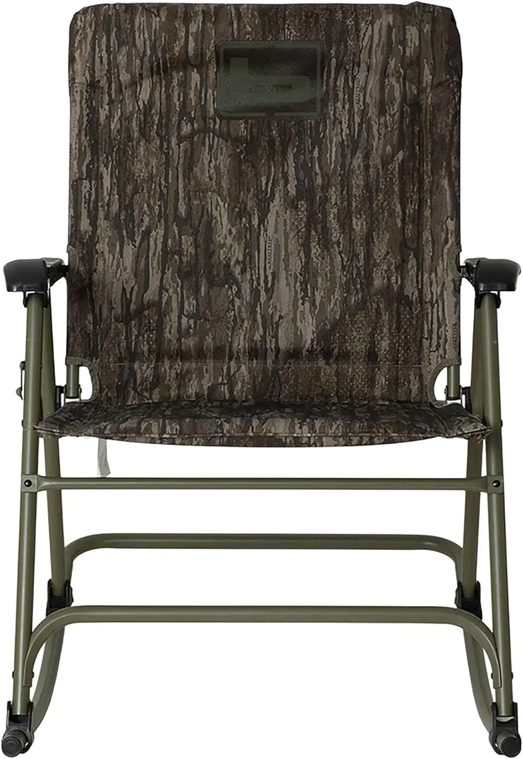 Banded Rocking Chair – Folding Hunting & Camping Chair with Heavy-Duty Steel Frame