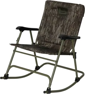 Banded Rocking Chair – Folding Hunting & Camping Chair with Heavy-Duty Steel Frame