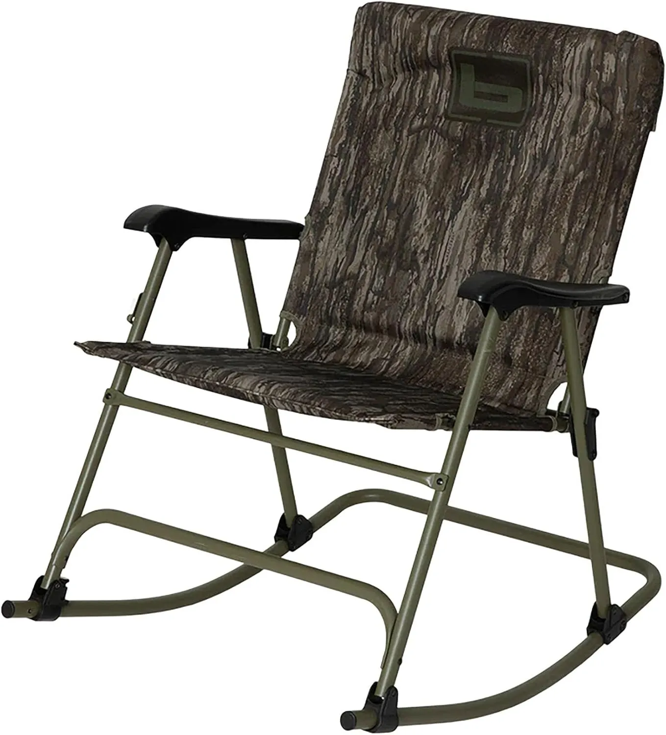 Banded Rocking Chair – Folding Hunting & Camping Chair with Heavy-Duty Steel Frame