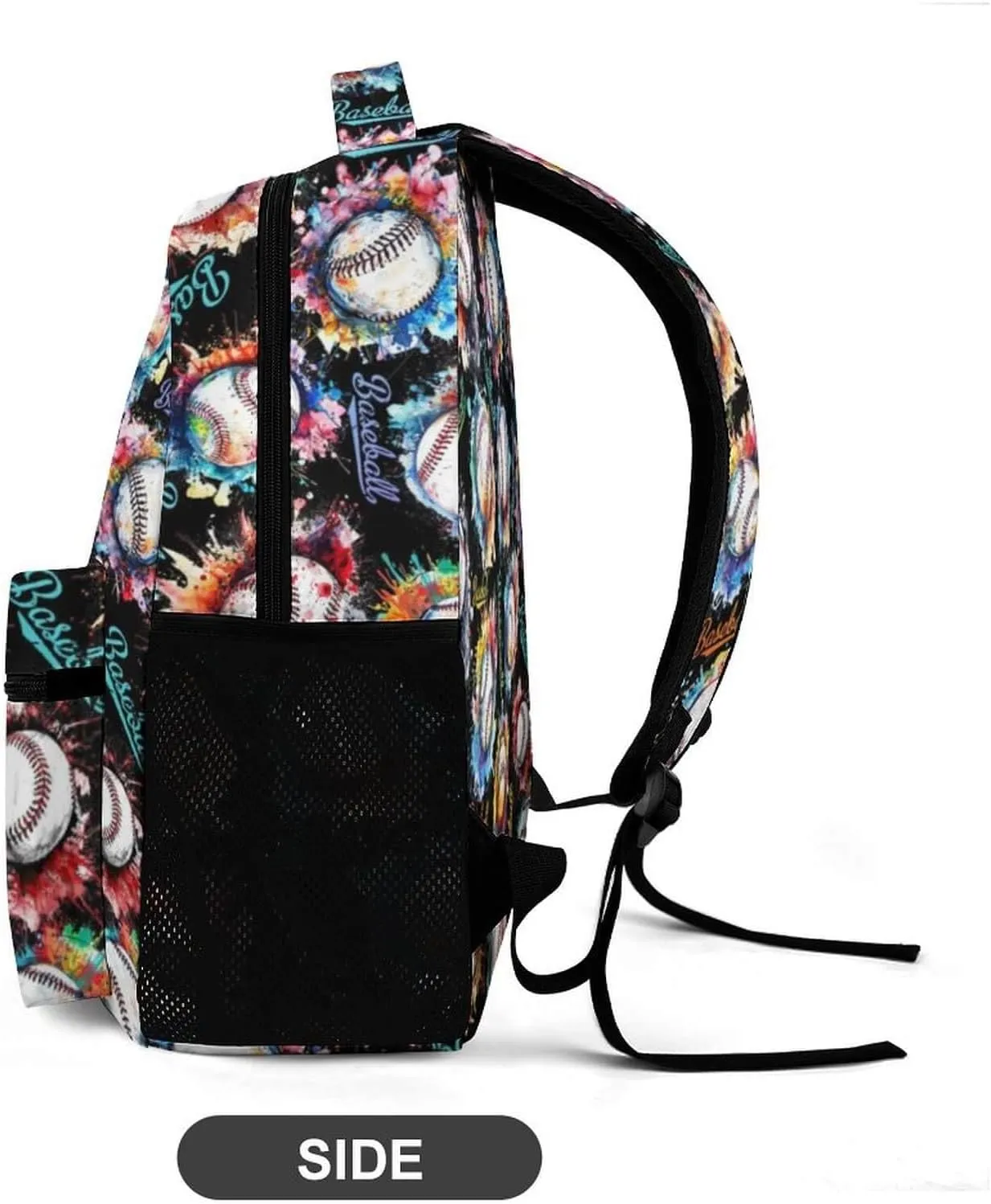 Baseball School Backpack for Kids Girls Boys, 16 Inch Cool Baseball Themed Bookbag, Personality School Backpack for Students Children, sustainable, Lightweight, Large Capacity