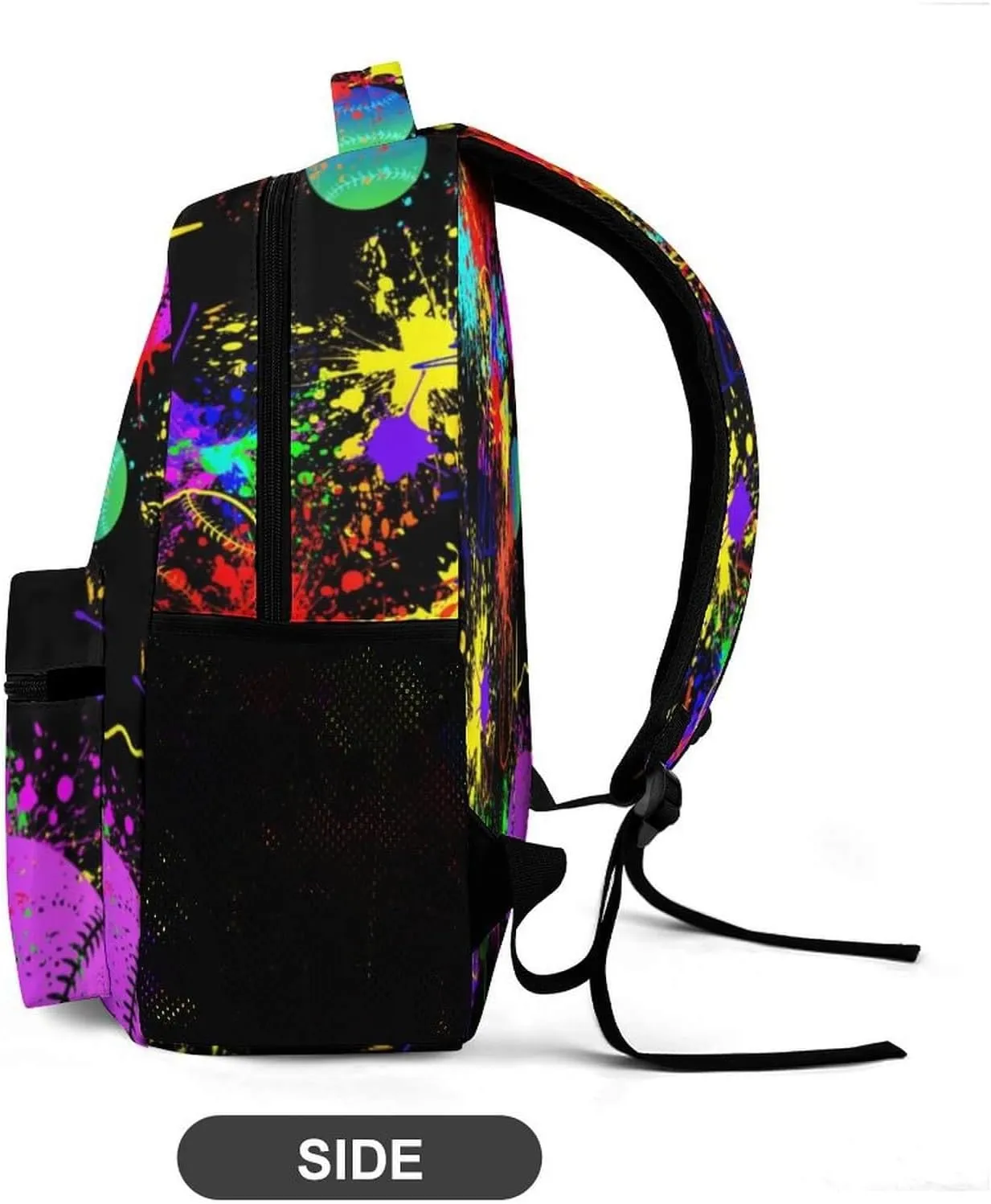 Baseball School Backpack for Kids Girls Boys, 16 Inch Cool Baseball Themed Bookbag, Personality School Backpack for Students Children, sustainable, Lightweight, Large Capacity
