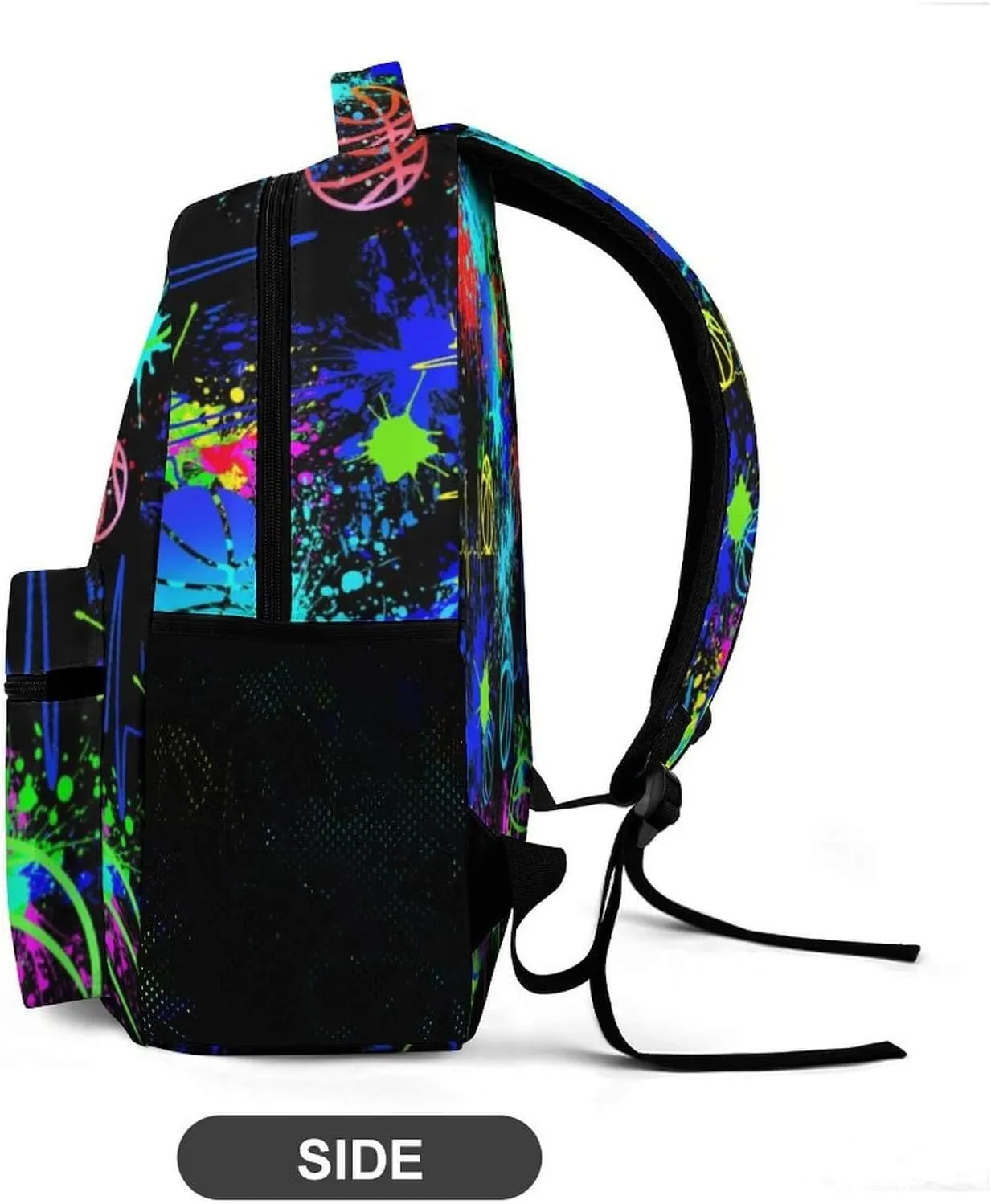 Basketball School Backpack for Kids Girls Boys, 16 Inch Cool Basketball Themed Bookbag, Personality School Backpack for Students Children, sustainable, Lightweight, Large Capacity