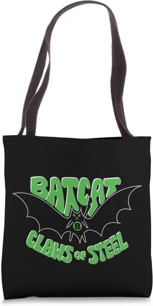 Batcat Sonar Superhero Cat Claws Of Steel Kickass Kitty Fan Tote Bag