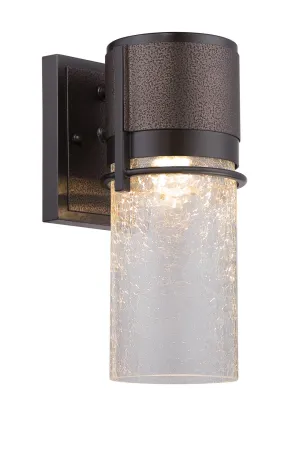 Baylor LED Wall Lantern in Burnished & Flemish Bronze