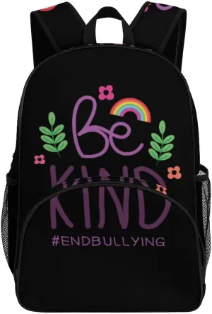 Be Kind Anti Bullying Unity Day Orange Backpack for Worker Teacher Business Hiking Travel Bag Shoulders Bag