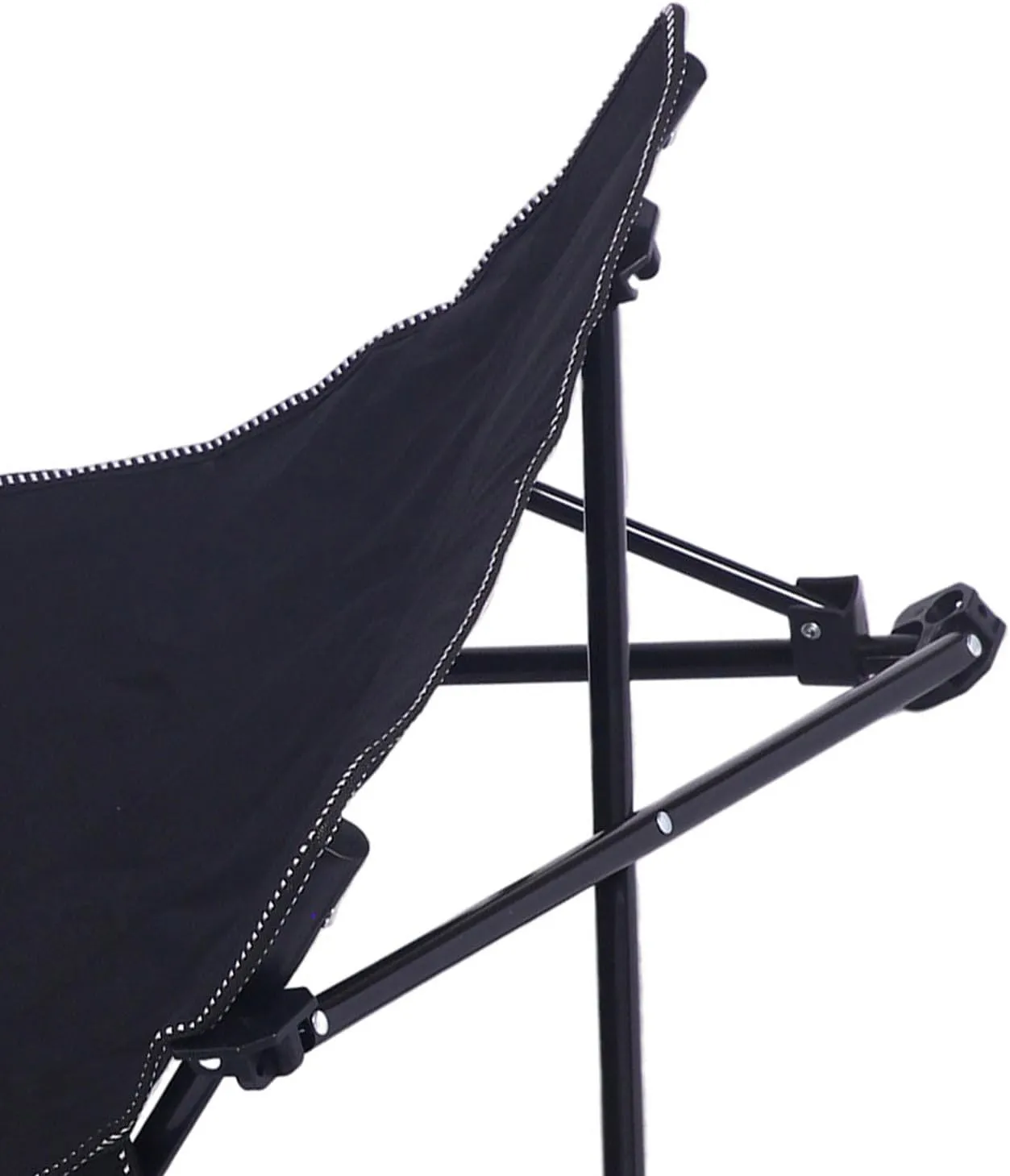 Beach Chair Reclining Camping Chair Low Profile Beach Chair Reclining Beach Chair Lightweight Beach Chair Support Beach Chair Low Beach Chair for Patio Outdoor (Black)