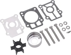 Bediffer Repair Kit , Stainless Steel 361 87322 0 Outboard Pump Impeller Kit Wearproof SeawaterOEM Quality for M40C M35C M30A3 M25C3 2 Stroke