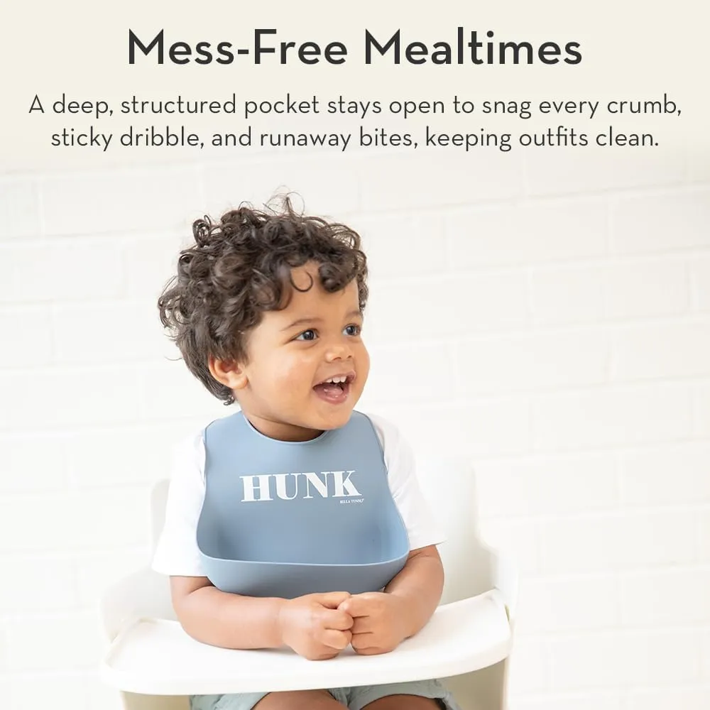Bella Tunno Wonder Bib – Waterproof Silicone Bibs for Boys & Girls, Non-toxic & BPA Free Silicone Baby Bibs & Toddler Bibs
