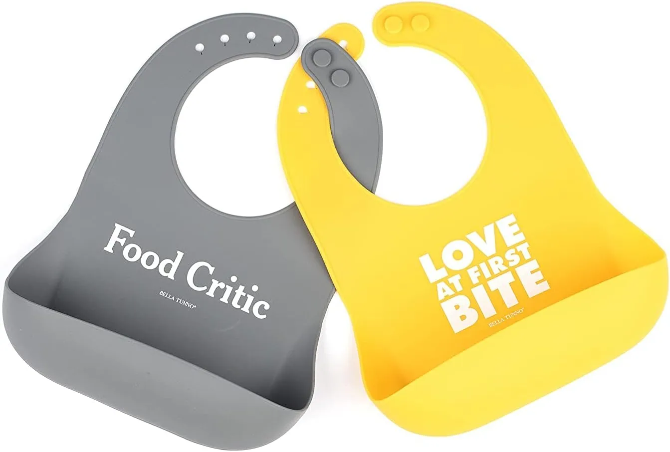 Bella Tunno Wonder Bib – Waterproof Silicone Bibs for Boys & Girls, Non-toxic & BPA Free Silicone Baby Bibs & Toddler Bibs